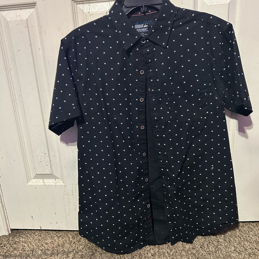 Monument collared button down shirt large - Picture 3 of 4